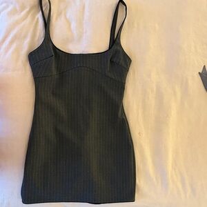 Elegant Black Pinstripe Women's Top